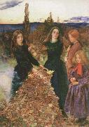 Sir John Everett Millais autumn leaves Germany oil painting artist